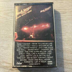 Vintage Bob Seger & The Silver Bullet Band, Nine Tonight Cassette Tape